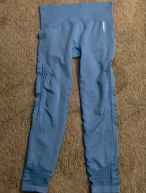 Gymshark dry seamless cut out legging large blue thumbnail 8