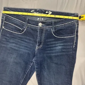 Vintage Seven For All Mankind Skinny Jeans Women's 10 Blue Denim Y2K EUC thumbnail 15
