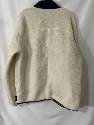 J.Crew Nordic Fleece Full Zip Jacket Size XL White Polartec thumbnail 5