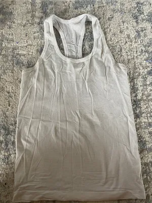 Women’s Lululemon Seamless Racerback Tank Top - White thumbnail 1