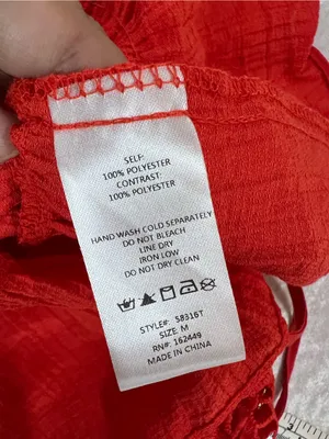 Red Lace bohemian tank top Strappy Camisole crochet peplum tiered bralette M thumbnail 3