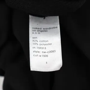 Naked Wardrobe Mens Black Sweatshirt and Jogger Sweatpants Set Size S thumbnail 8