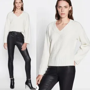 Equipment‎ Nigel Sweater in Ivory Button Cashmere thumbnail 2