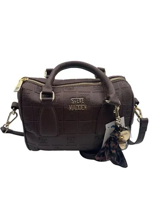 Steve Madden 10" x 7" x 5.5" Embossed Brown Shoulder/Crossbody Bag thumbnail 6