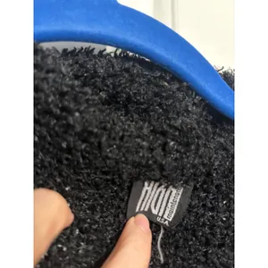 High‎ Maintenance Sweater Popcorn Knit Black Collared Fuzzy V-Neck Y2K Small thumbnail 4