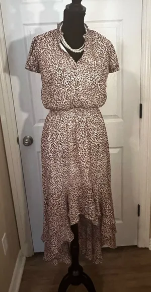 Leopard print midi dress Brown Size XS thumbnail 1
