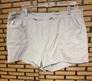 Athleta gray shorts size 16 thumbnail 1