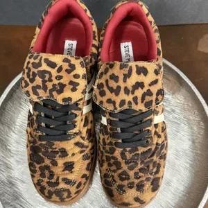 Streetwear Edgy Steve Madden Women Madrid Leopard Sneaker Size 7.5 Bujee Glam thumbnail 5