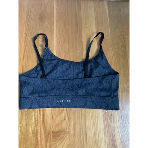 ALLFENIX Navy Blue‎ Snakeskin Print Workout Set Yoga Pilates Barre size Medium thumbnail 5