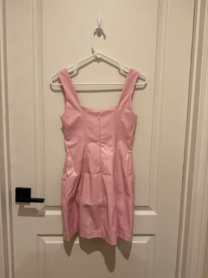 Show Me Your Mumu Woods Mini Dress in Pink Faux Leather thumbnail 2