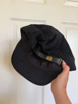 Black Corduroy Hat thumbnail 2