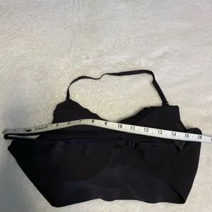 Bralette Large Minimalist Seamless Solid Black Wireless Breathable Stretch Bra thumbnail 12