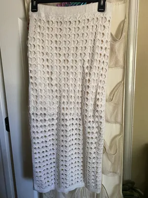 Crochet Sweater Set White thumbnail 3