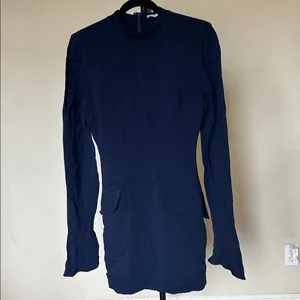 House of CB 'Mahalia' Navy Long Sleeve‎ Mini Dress NWOT size M thumbnail 4