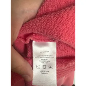 Women’s I.S.M.B.S Medium Pink Smiley Crop Sweatshirt thumbnail 5