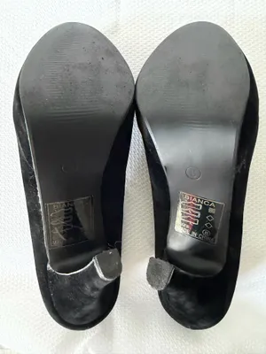 Charlotte Russe Black Velvet Heels  thumbnail 5