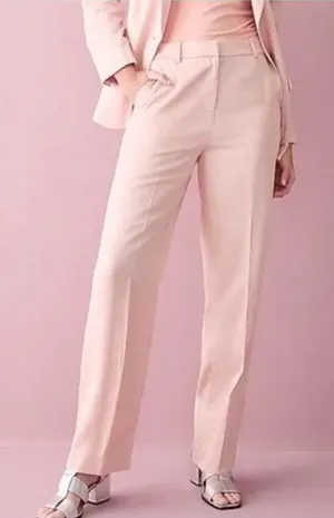 J. Crew Ingrid Pants Women's Size 2T Gramercy Twill Blush Pink Trousers BK256 thumbnail 1