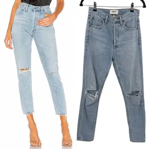 Agolde Jamie Jeans High Rise Classic Denim Shakedown Light Wash Blue Size‎ 23 thumbnail 2