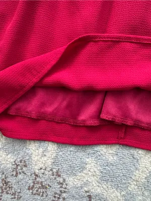 Lucy In The Sky Tie Front Ruffle Sleeve Mini Dress Red Small thumbnail 2