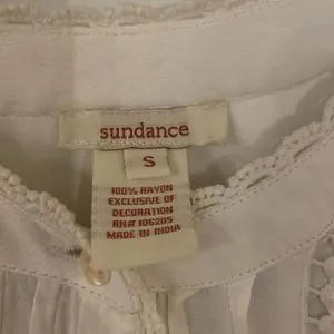 Sundance Boho Cream Lace Button Down Blouse thumbnail 2