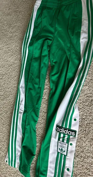Green Adidas Track Pants thumbnail 1
