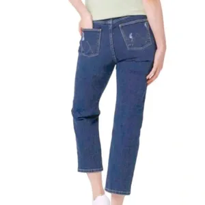 NWT Wrangler High Rise True Straight Crop Jeans Size 14/32 thumbnail 4
