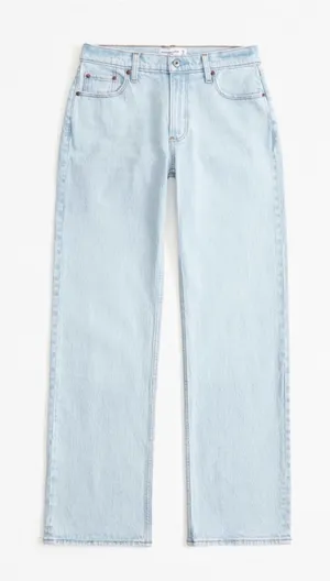Abercrombie & Fitch Curve Love Low Rise Baggy Jean thumbnail 1