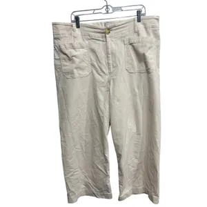 Maeve The Colette Cropped Wide Leg Corduroy Pants Women’s 20W Cream thumbnail 2