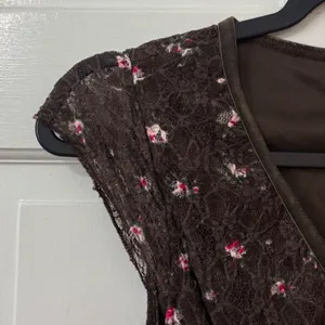 VTG No‎ Boundaries Fairycore Babydoll Dress XS Floral Lace Y2K Whimsigoth Boho thumbnail 4
