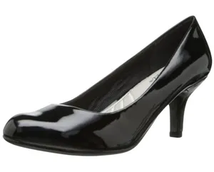 NWT Easy Street Womens Passion Dress Pump Heels PASSION Black Patent 7M thumbnail 1