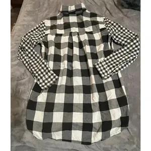 American Eagle Buffalo Plaid Jegging Shirt SZ Small Long Sleeve‎ Button Up thumbnail 2