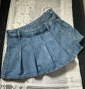 Free People Stephie Denim Skort thumbnail 1