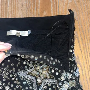 LoveShackFancy Lani Sequined Embellished Crepe Mini Skirt thumbnail 6