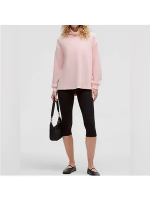 Lululemon Softstreme Funnel-Neck Pullover Women S Strawberry Mist Pink NWT thumbnail 2
