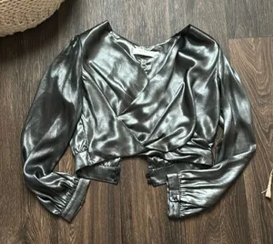 ASTR METALLIC BLOUSE thumbnail 1