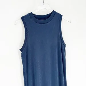 RicherPoorer‎ Vintage Rita Ribbed Maxi Dress Women's Size S Blue thumbnail 4