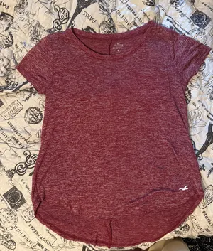 Hollister Heather Maroon Shirt thumbnail 1