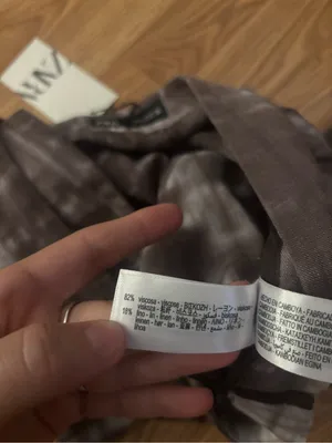 Zara Wide-Leg Tie-Dye Wrap Pants in Charcoal Size Large thumbnail 6