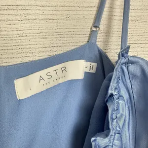 ASTR The Label Ellison Satin Sweetheart Mini‎ Dress Baby Blue Womens Size Large thumbnail 9