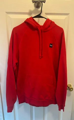Men’s Red Under Armour Hoodie thumbnail 1