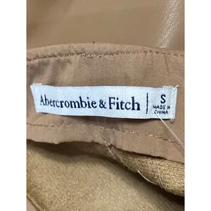 NEW Abercrombie & Fitch Tan Khaki High Waisted Wrap Skirt Skort Shorts Size S thumbnail 4