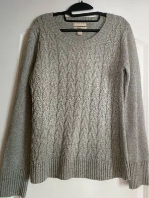 Banana Republic Gray Women’s Wool Blend Sweater Sz M thumbnail 1