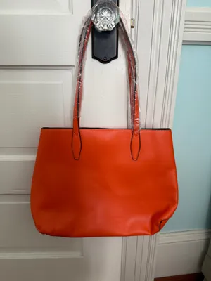 Kate Spade Orange Tote Leather Bag thumbnail 2