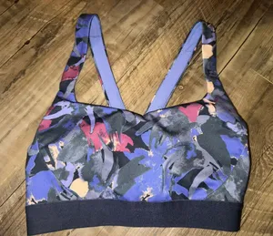 Blue and purple sports bra thumbnail 1