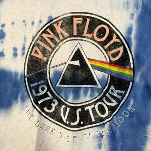 Pink Floyd Dark Side of the Moon 1973 US Tour Rock Tie Dye L thumbnail 2