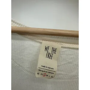 We the Free‎ White Golden Gate Tee Ribbed Women Sz S Oversized Boho Casual thumbnail 7