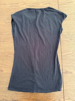 Velvet by Graham & Spencer Black Short-Sleeve Knot-Neck Tee thumbnail 3