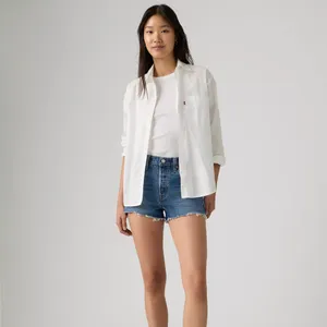 Levi’s 501® Original Fit High-rise Women's Shorts in Roll Away Medium Wash Sz 27 thumbnail 2
