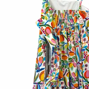 Hutch Floral Fruit Print Romper Women's Small Sleeveless Cotton Summer thumbnail 6