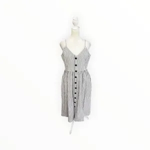 ATM Anthony Thomas Melillo Striped Linen Cotton Button Midi Dress M thumbnail 2